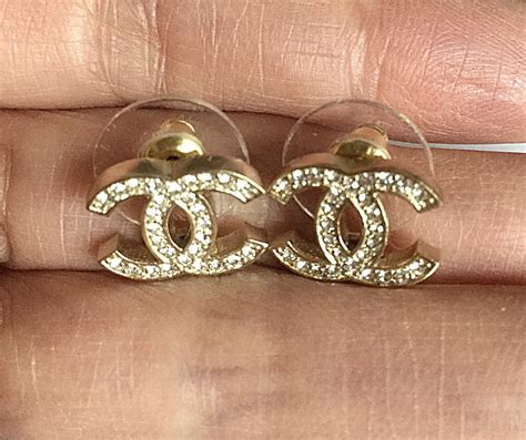 chanel classic earrings uk price|Chanel earrings classic cc price.